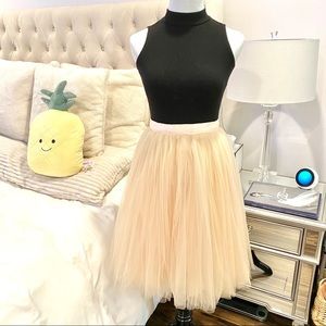 Lulu’s Pink Ballerina Midi Skirt